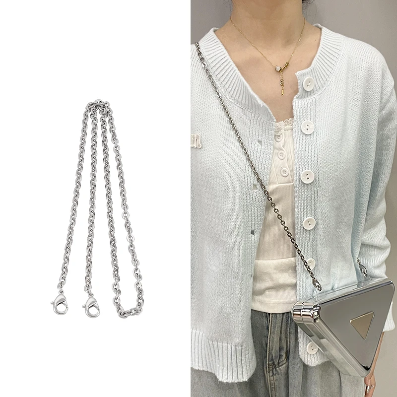 h行家心得适用Prada普拉达时装礼盒肩带 金属链条斜挎腋下包改造