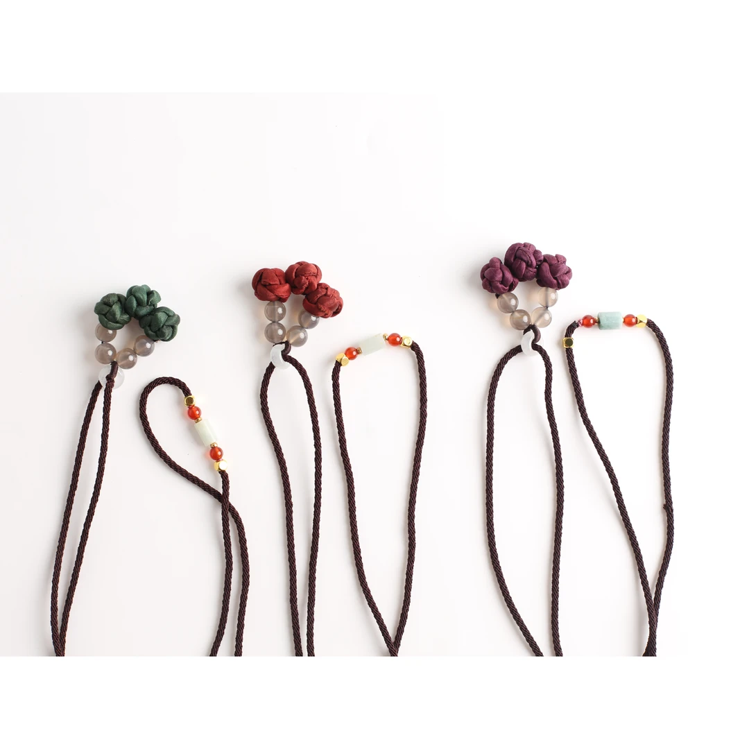 非金属布艺项链 【果缎】如意项链 BT-1129