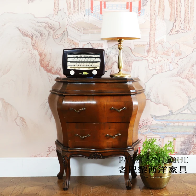 【特惠】老巴黎西洋古董家具 vintage 床头柜