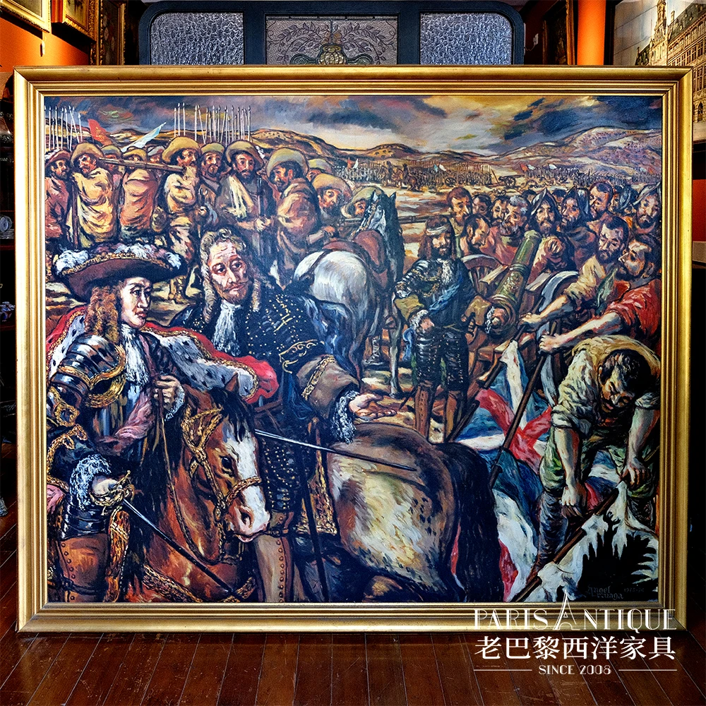 老巴黎｜西洋古董家具 欧洲中古签名油画