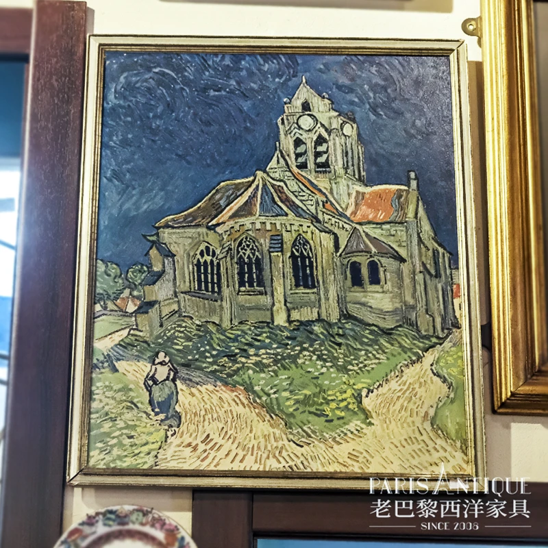 老巴黎｜西洋古董油画 欧洲中古风景画油画