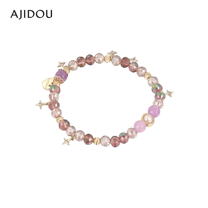 合金仿水晶手链 AJIDOU阿吉豆优雅时尚串珠手链
