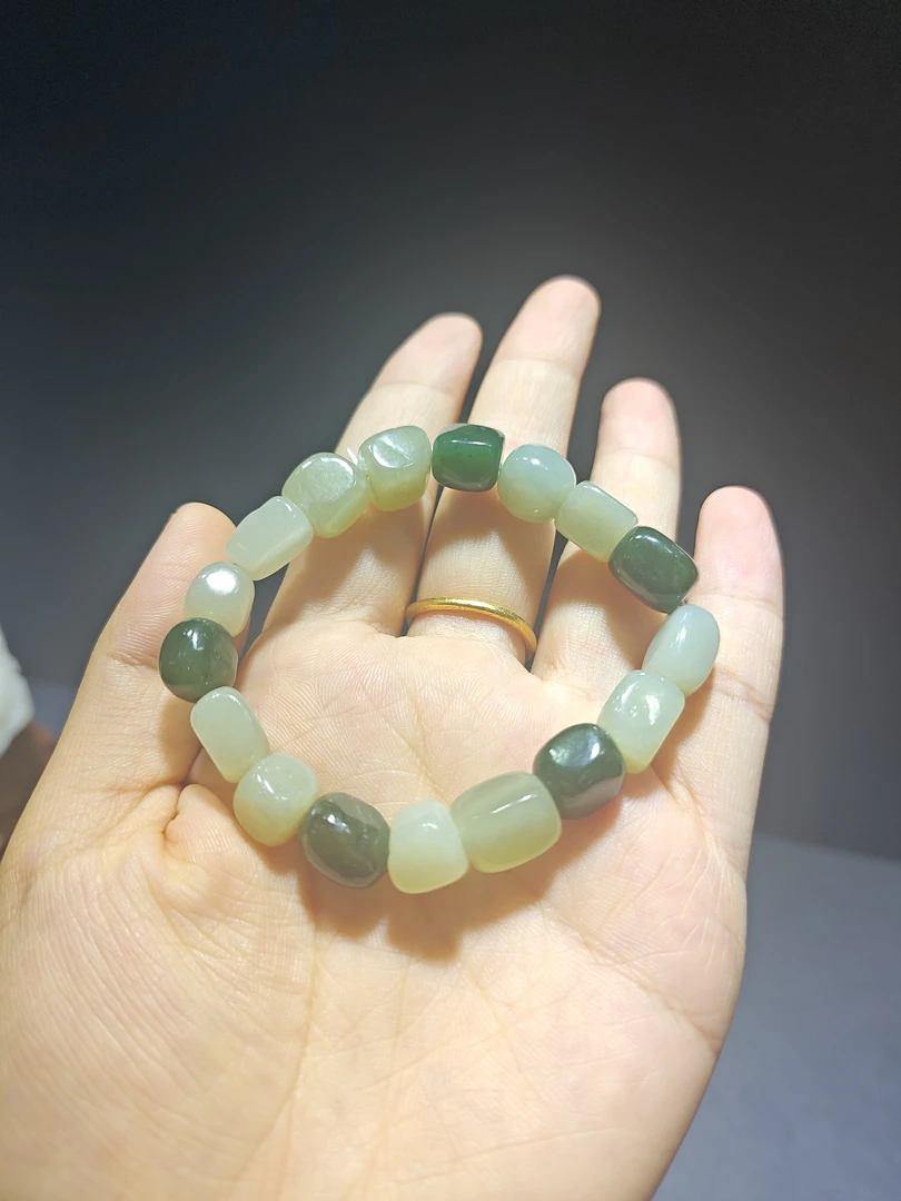 天然和田玉多宝手串