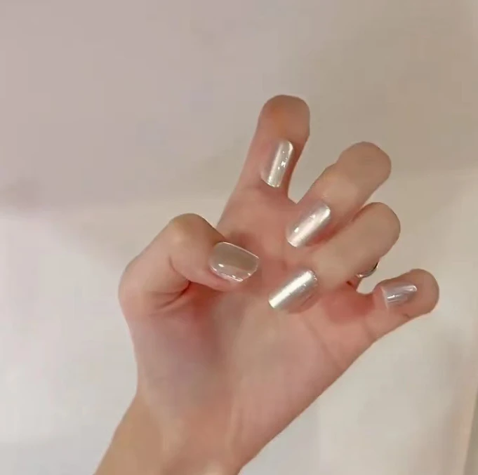 （短T）高级感假指甲可拆卸穿戴式美甲贴穿戴甲简约美甲贴片指甲贴