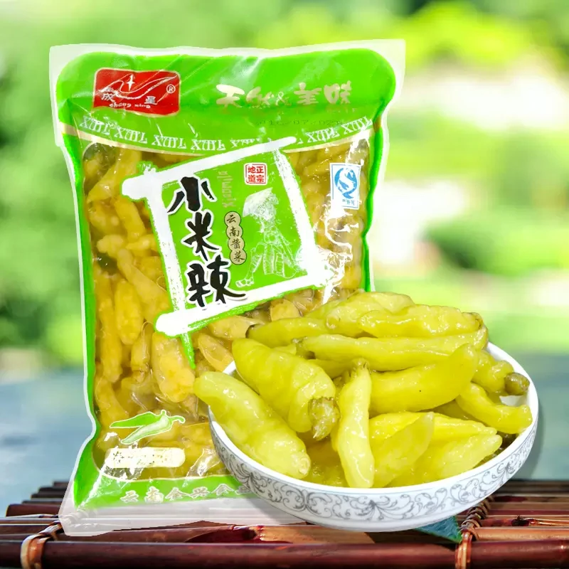 云南成星绿泡椒小米辣100g袋泡椒凤爪酸菜鱼调料