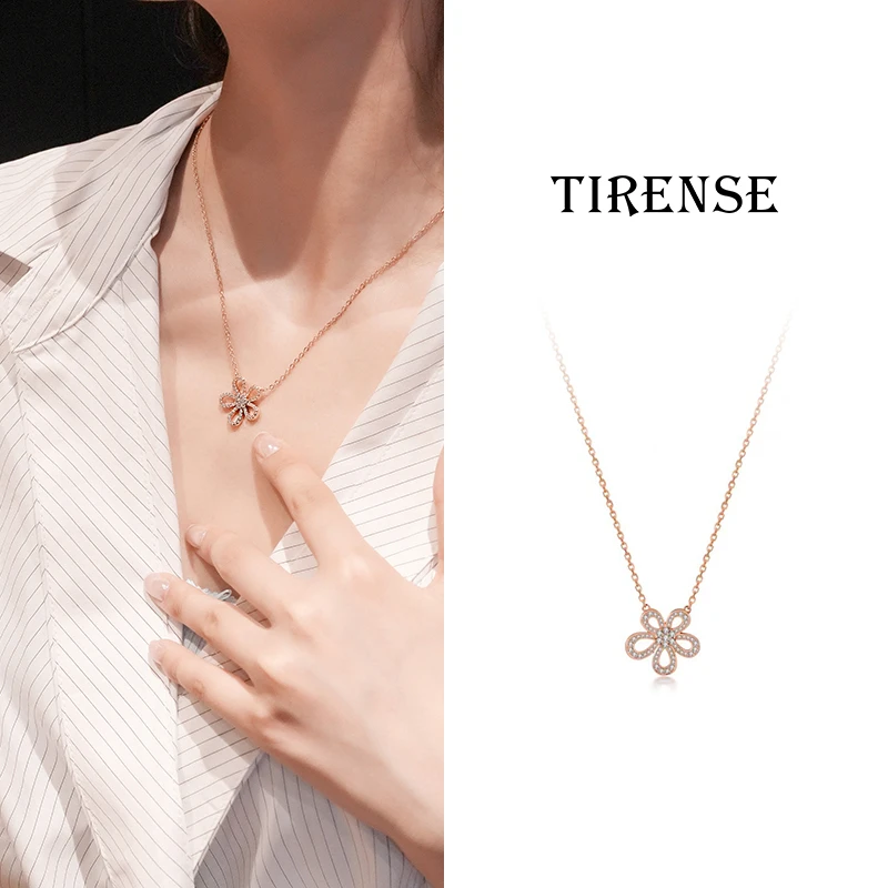 铜合金项链 高定雪绒花项链 轻奢气质百搭项链