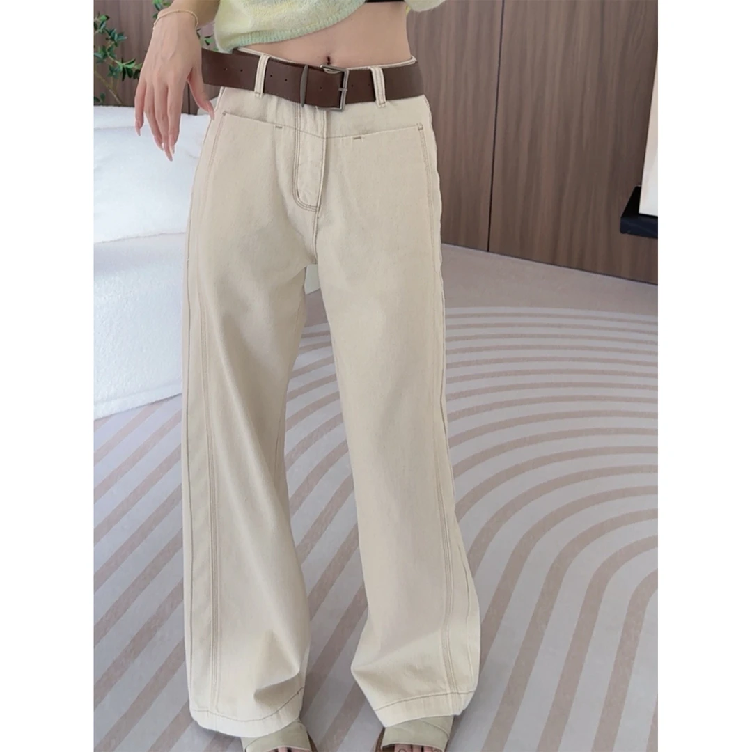 【CHEN】春秋时尚宽松垂感直筒裤休闲裤24073008