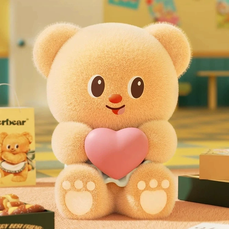 正版玩乐主义butterbear黄油小熊营业日盲盒手办生日公仔植绒礼物