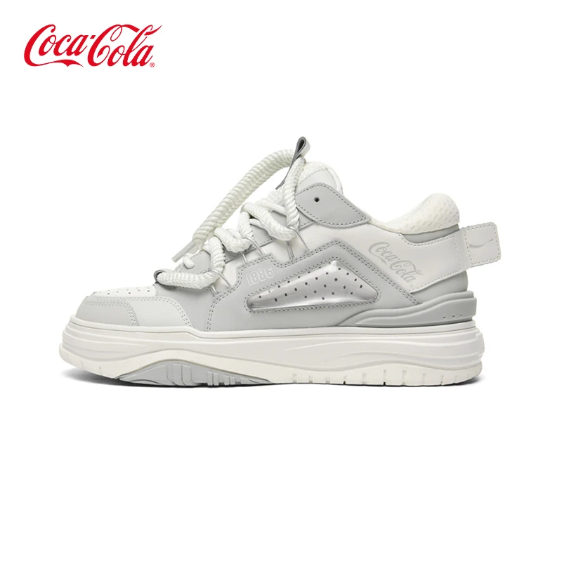 Coca-Cola/可口可乐面包鞋男潮流运动低帮时尚款男女同款厚底板鞋