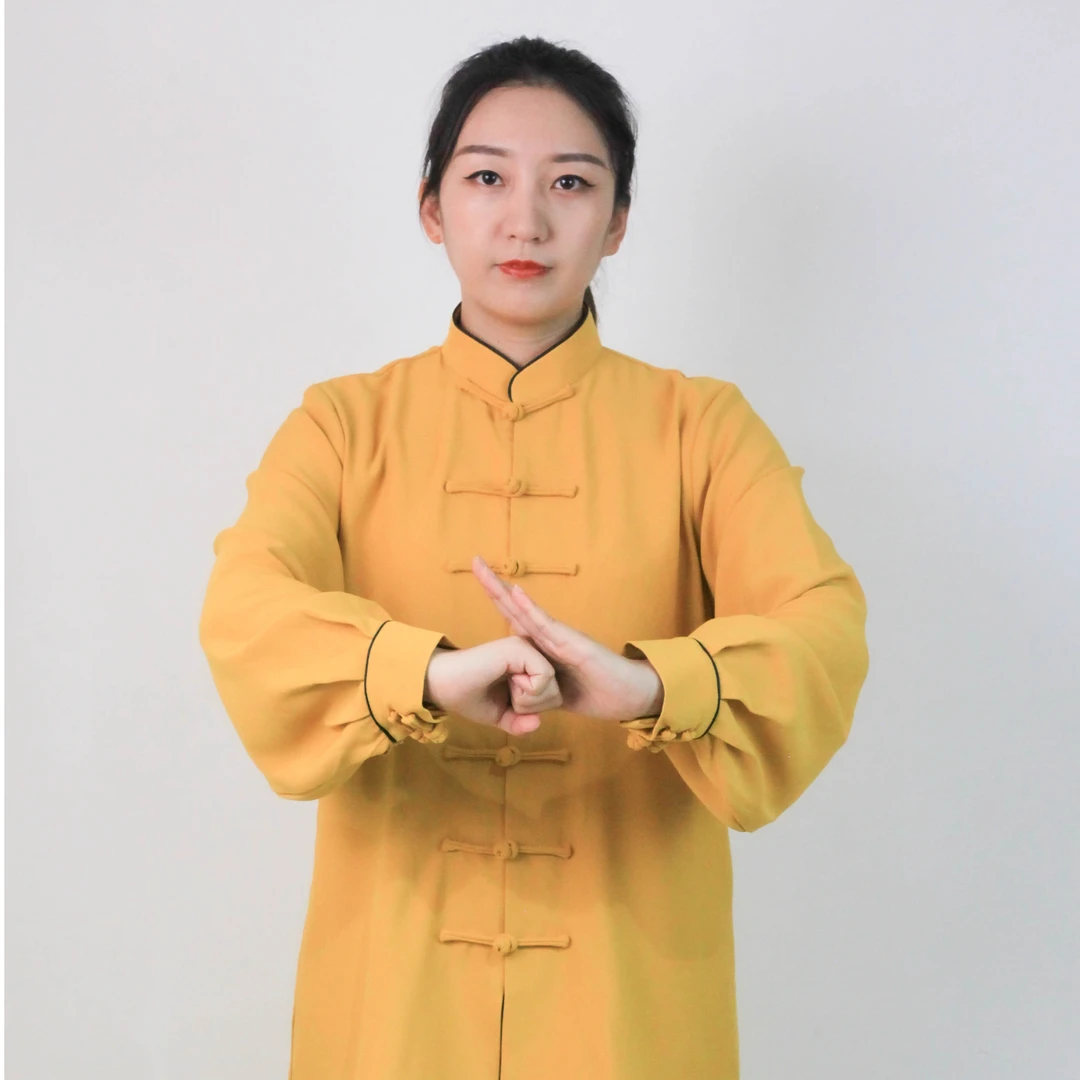 太极服女款飘逸复合弹力麻练功服武术表演服四季款舒适