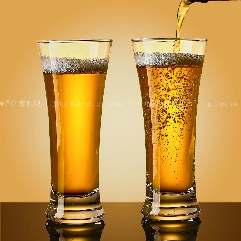 轻奢高档大号精酿啤酒杯子家用套装大容量创意网红酒吧扎啤杯玻璃