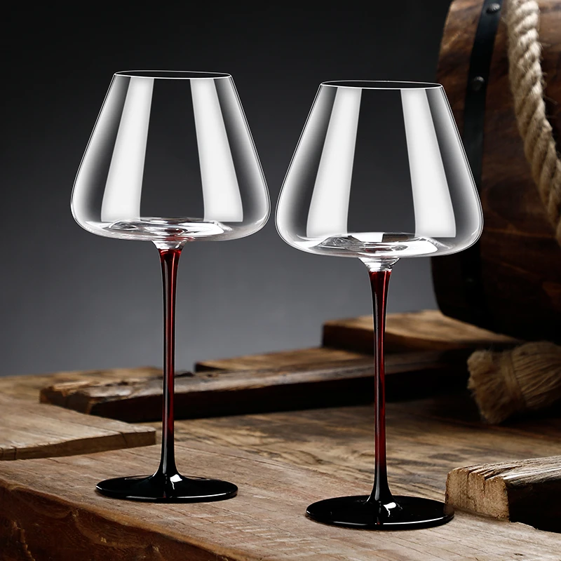 勃艮第红酒杯套装水晶玻璃高脚杯大肚醒酒器家用葡萄酒杯创意奢华