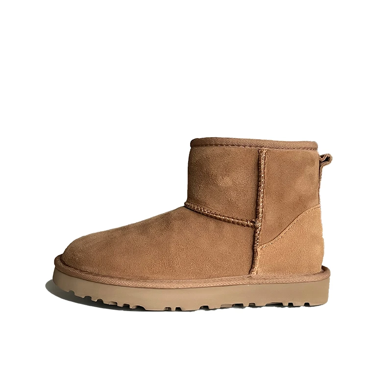 基础款低筒5854桑坡羊皮毛一体雪地靴冬季男女款保暖透气时尚百搭