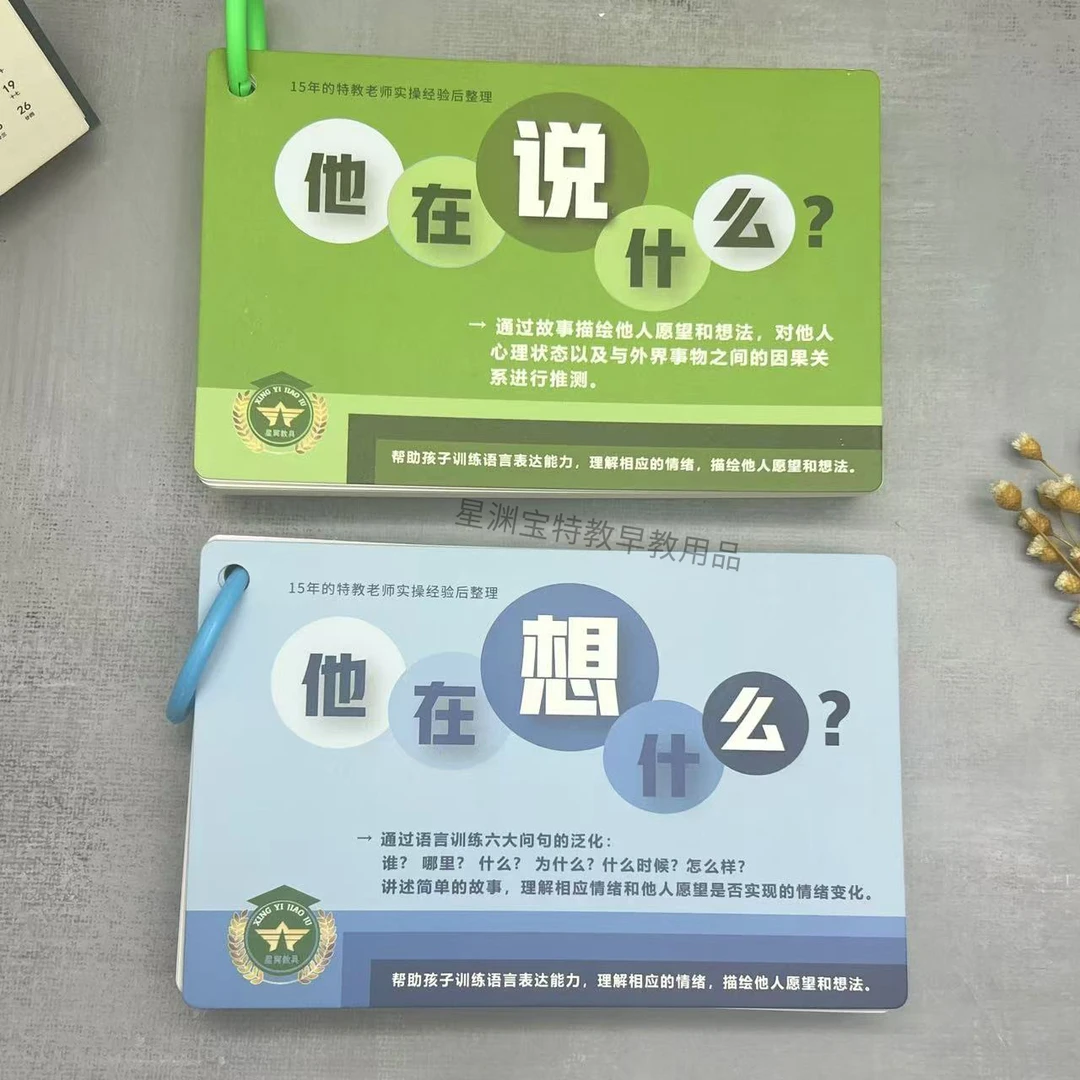 他在想什么+他在说什么—提升理解他人想法和情绪训练卡