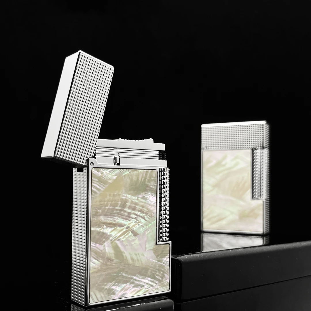 calories卡路充气 朗声 纯铜打火机   银色巴黎丁白贝 裸机无礼盒