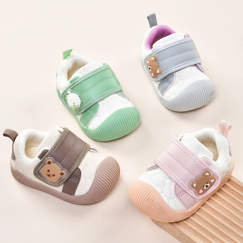 学步鞋女宝宝鞋子春秋季0一1-2岁婴儿鞋软底透气婴幼儿男宝宝鞋子