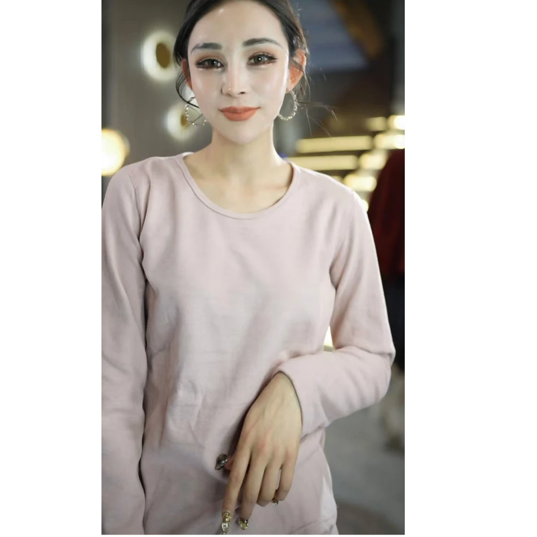 秋冬双色针织发热保暖内衣套装W102cs9875