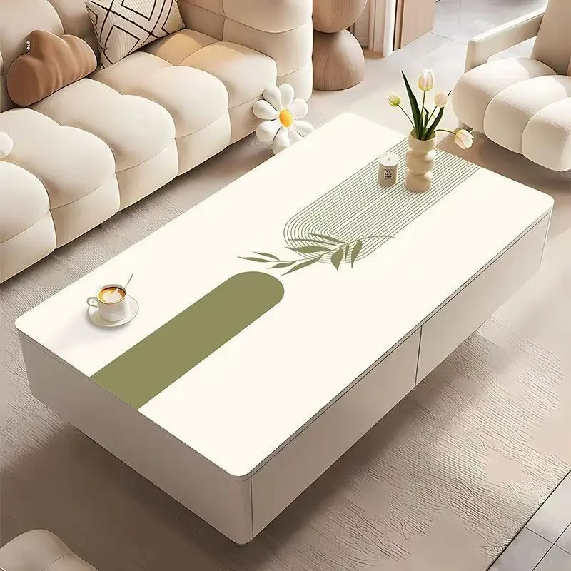 皮革轻奢高级感茶几桌布定制客厅防烫餐桌垫免洗桌面保护垫防油