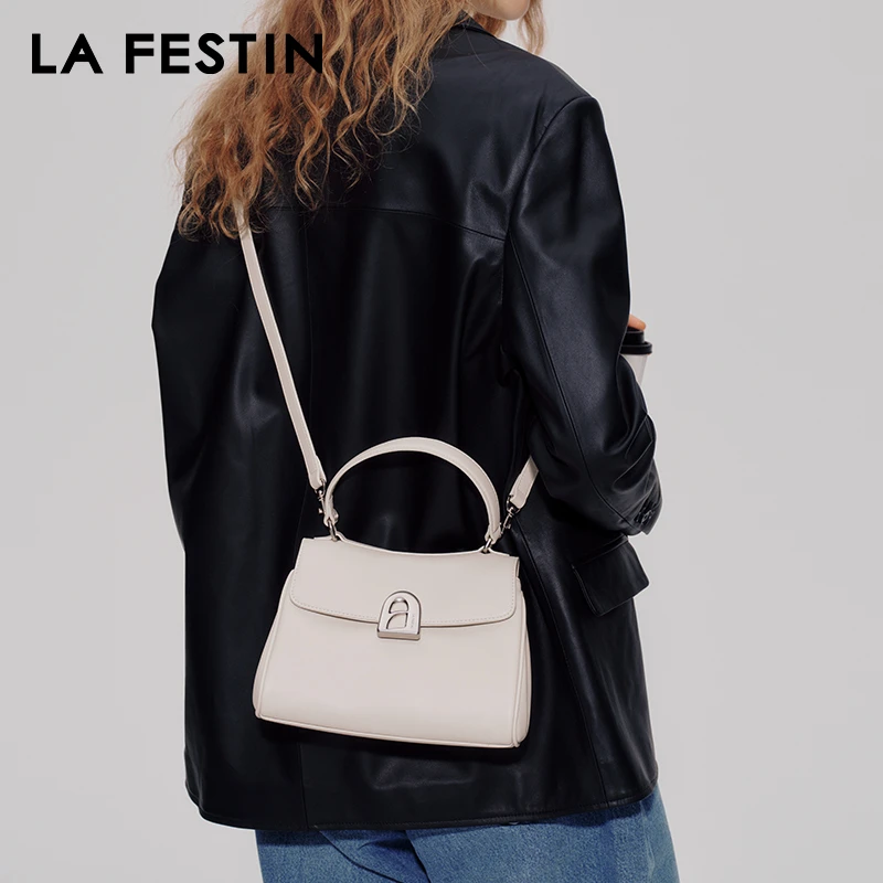 已售罄下架-拉菲斯汀小号信差包通勤斜挎包小众手提凯莉包622179