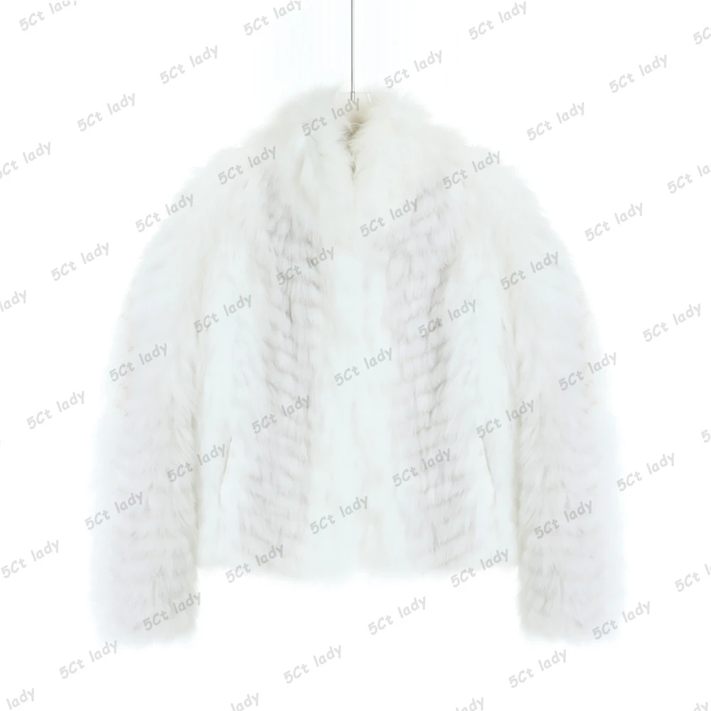 五克拉老板娘 时尚高级立领毛皮外套5C2216345-1423
