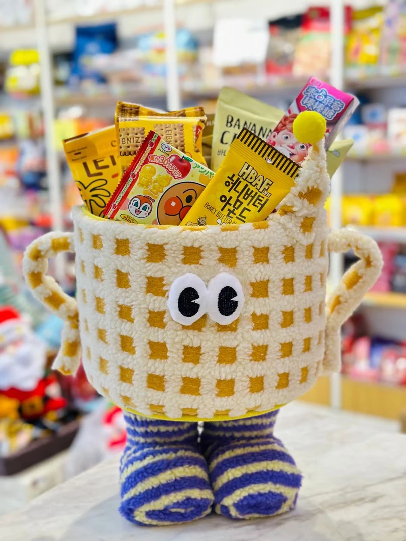 收纳筐零食礼盒（颜色零食随机）