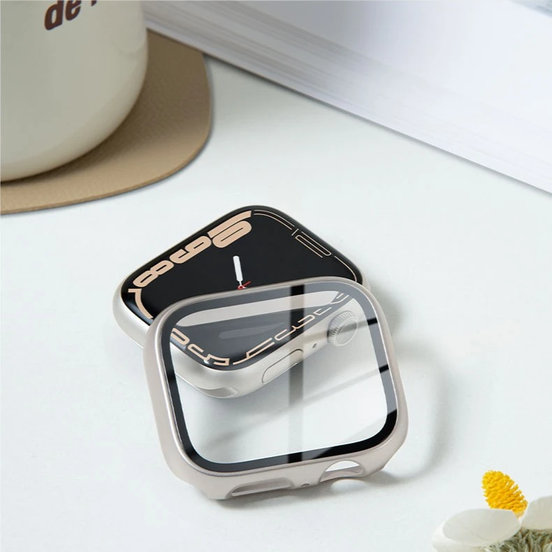 适用applewatch10苹果手表表带iwatch9876代壳膜一体保护壳保护套