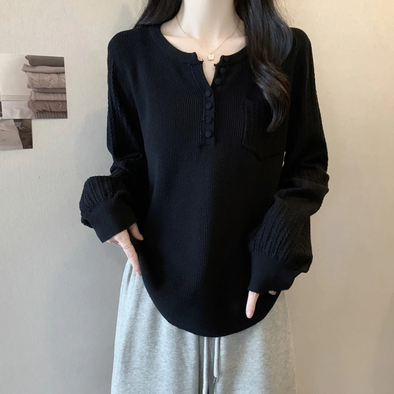 大码胖mm春秋洋气设计感小众不规则宽松t恤女独特上衣别致打底衫