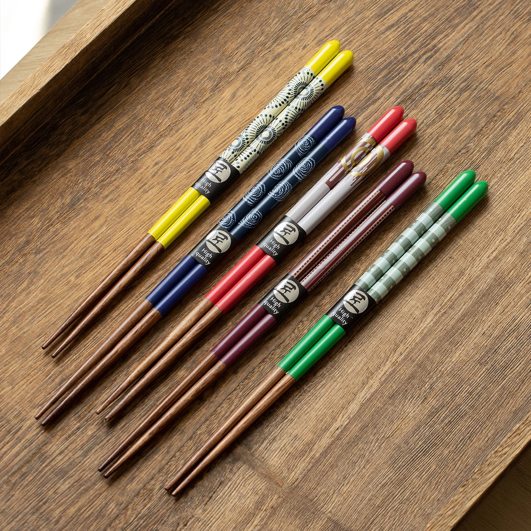 日本进口田中箸木和风实木筷子家用防滑筷耐高温洗碗机日式尖头筷