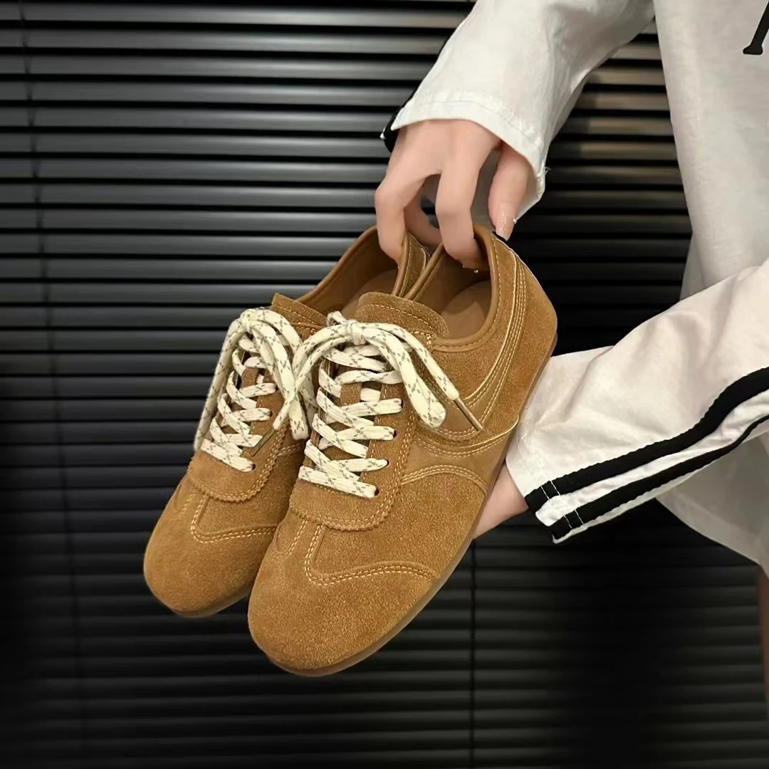 李园家1号店-705-春秋季复古平底德训鞋