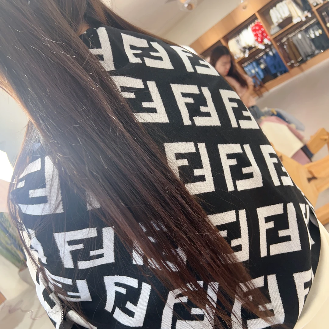 【原韩D】高级拼接经典时尚百搭围巾