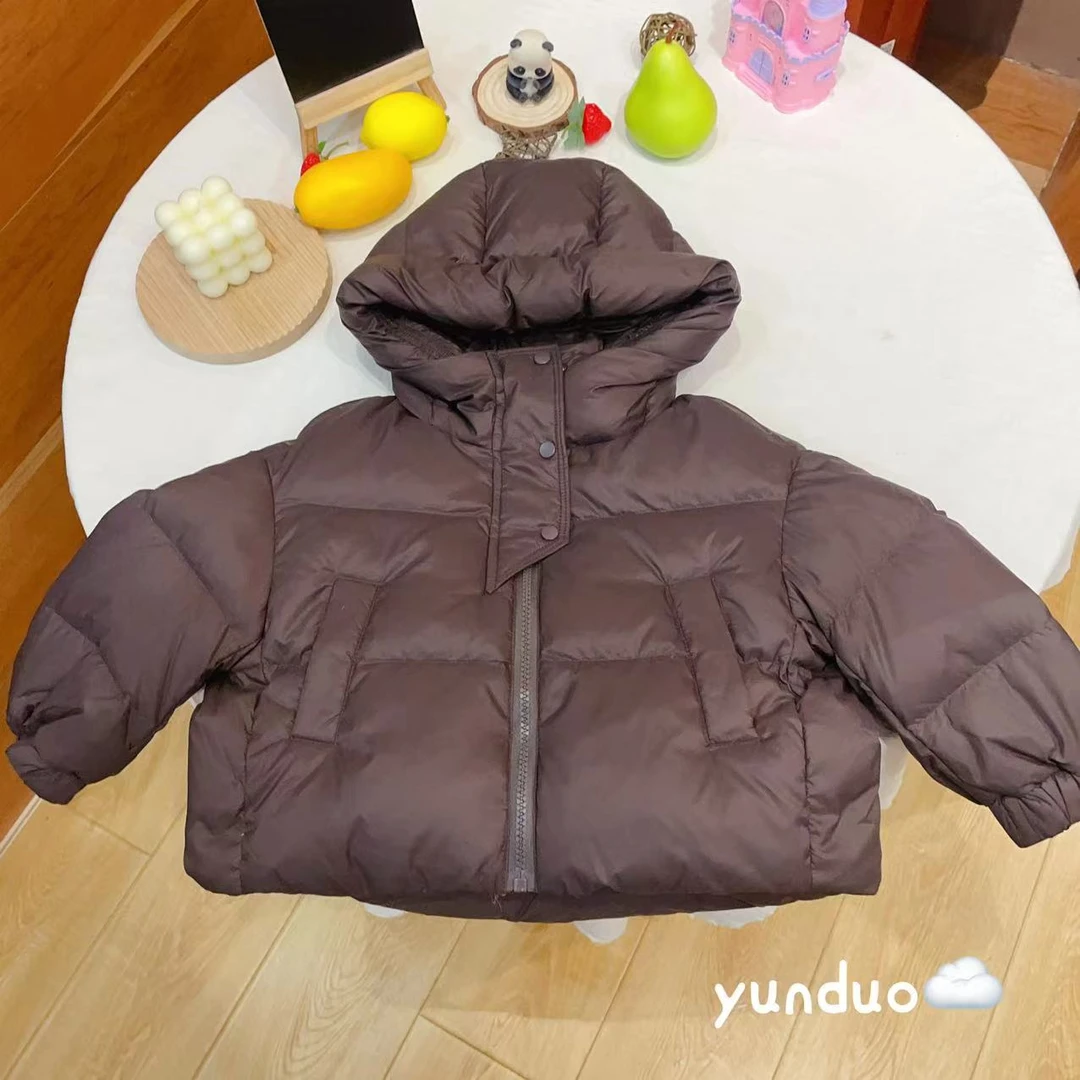 【原韩D】儿童纯色时尚休闲百搭羽绒服7120