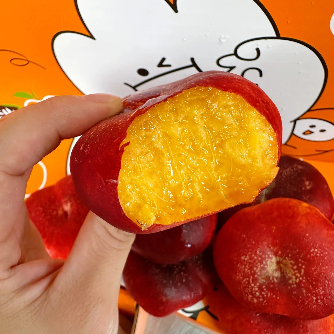 【季节限定！Mini 袖珍桃】新疆桃子君沙漠蟠桃 2.2 斤礼盒装 迷你果