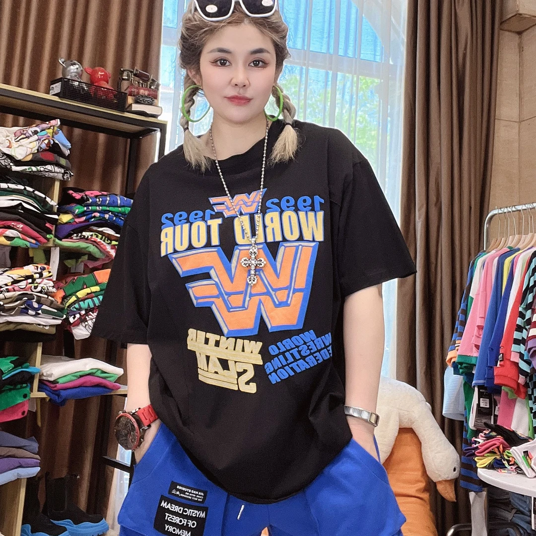 夏季新品1992环球旅行个性休闲大版短袖T恤6863