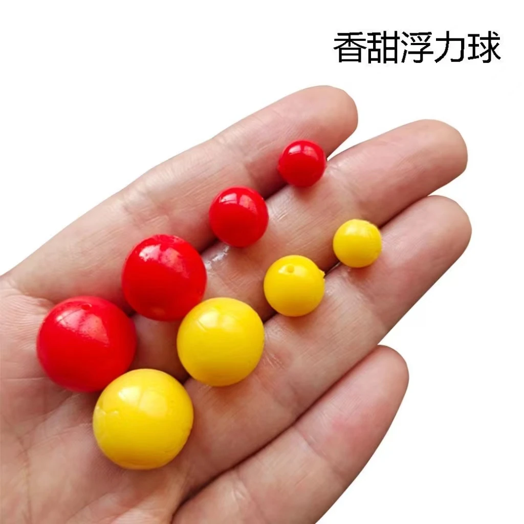 香甜味浮钓珠子玉米味腥香味钓鱼珠软体浮力球半浮水假饵软饵钓具