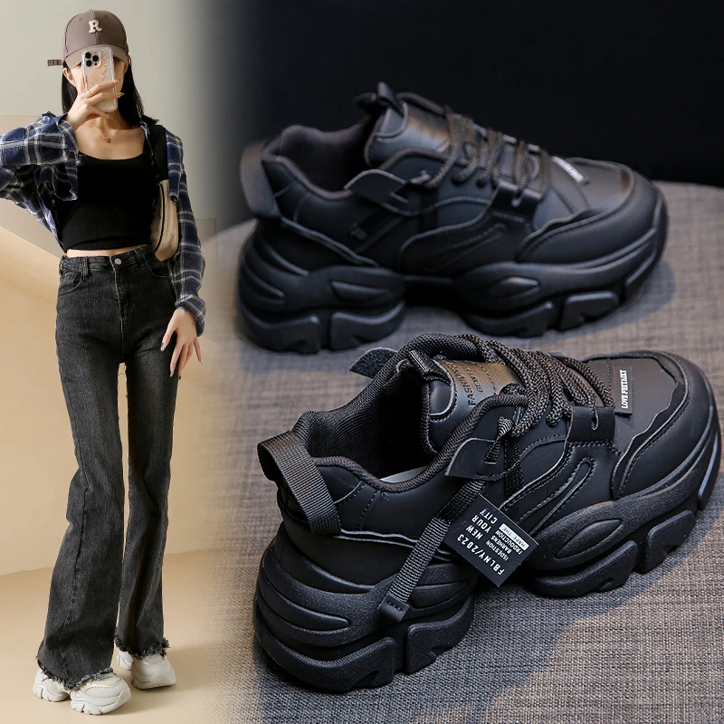 【佰芙恋】爆款老爹鞋女时尚舒适2024春冬新款休闲增高轻便运动鞋