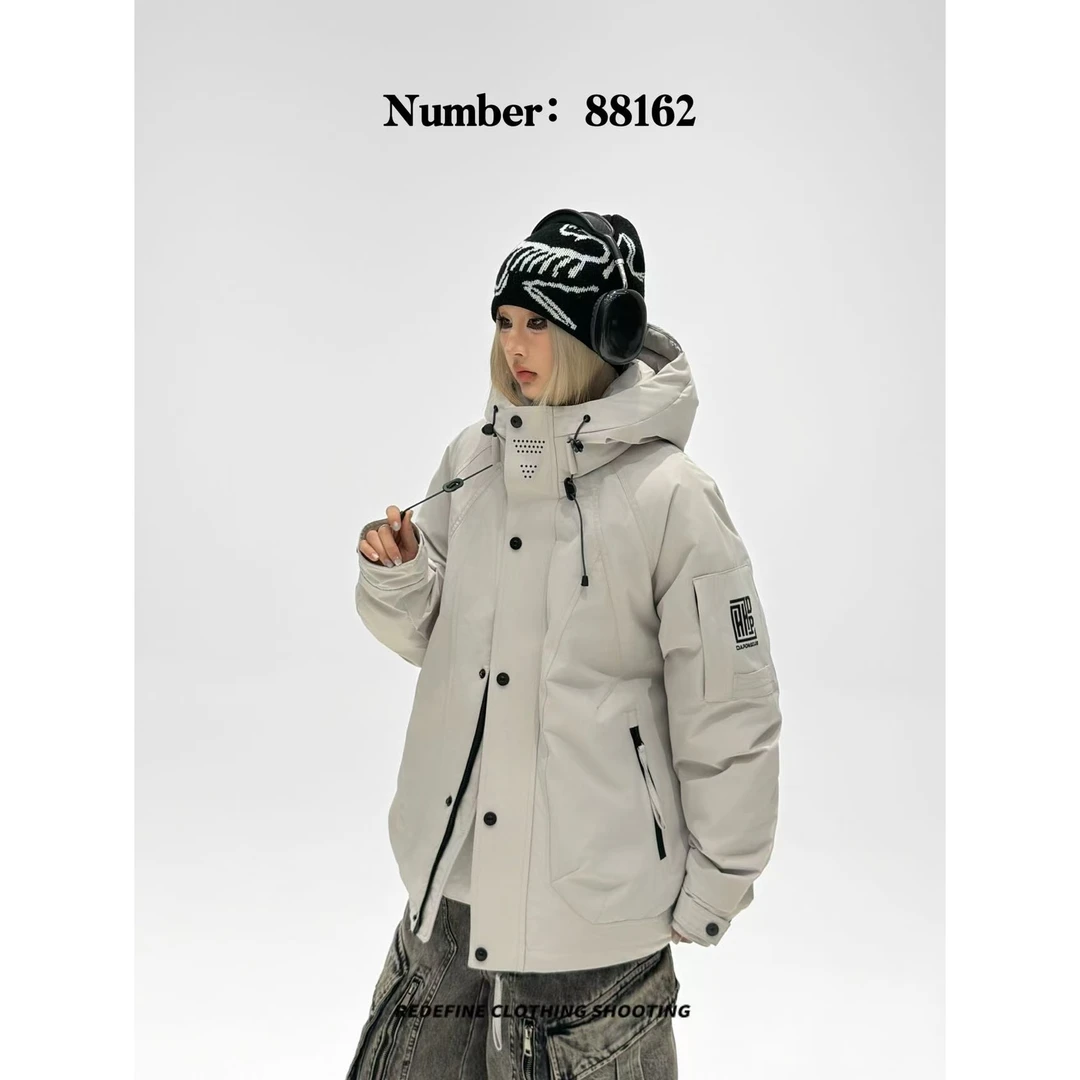 88162 冬季滑雪保暖修身男士时尚潮流休闲潮流帅气断码棉外套