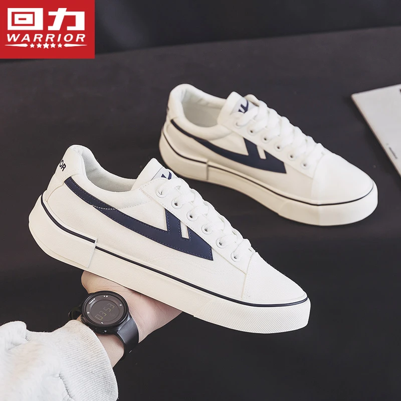 Warrior/回力经典帆布鞋基础百搭小白鞋子男女透气休闲鞋339