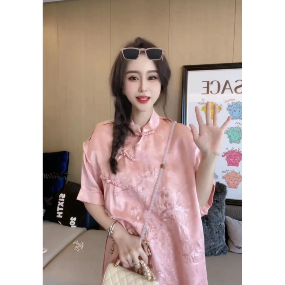 Y0785  妙兮服饰新款百搭时尚休闲小众旗袍