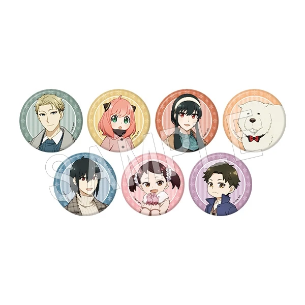 间谍过家家冬季郊游吧唧徽章盲盒  默认代拆