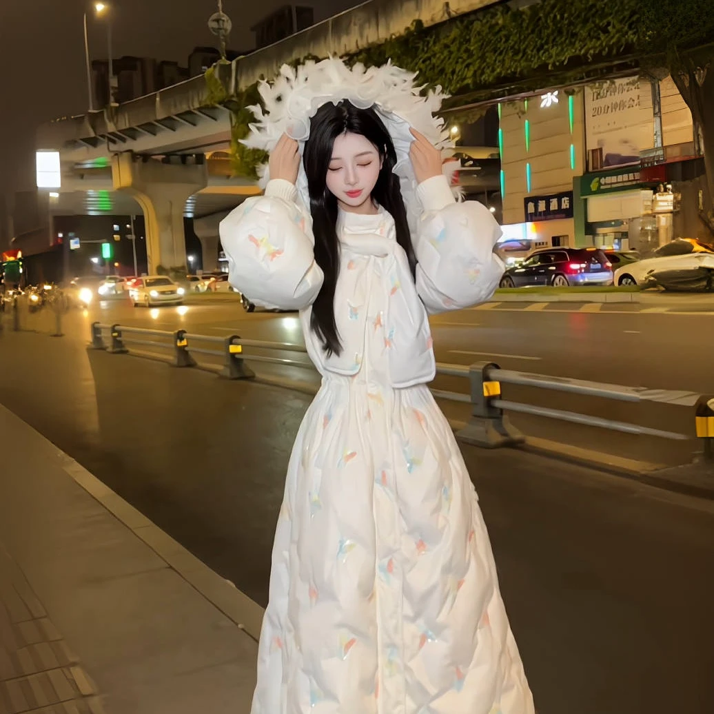 亚町家原创外套气质显瘦长袖收腰时尚洋气2647仙气冬季温柔