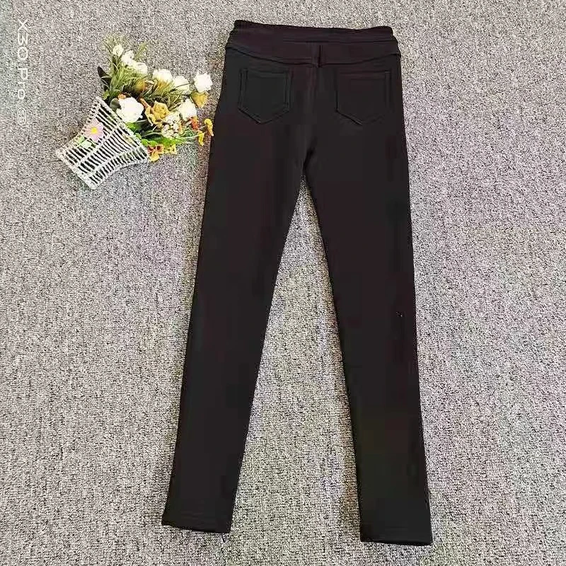 格姐家~6810女士加绒各种小黑裤