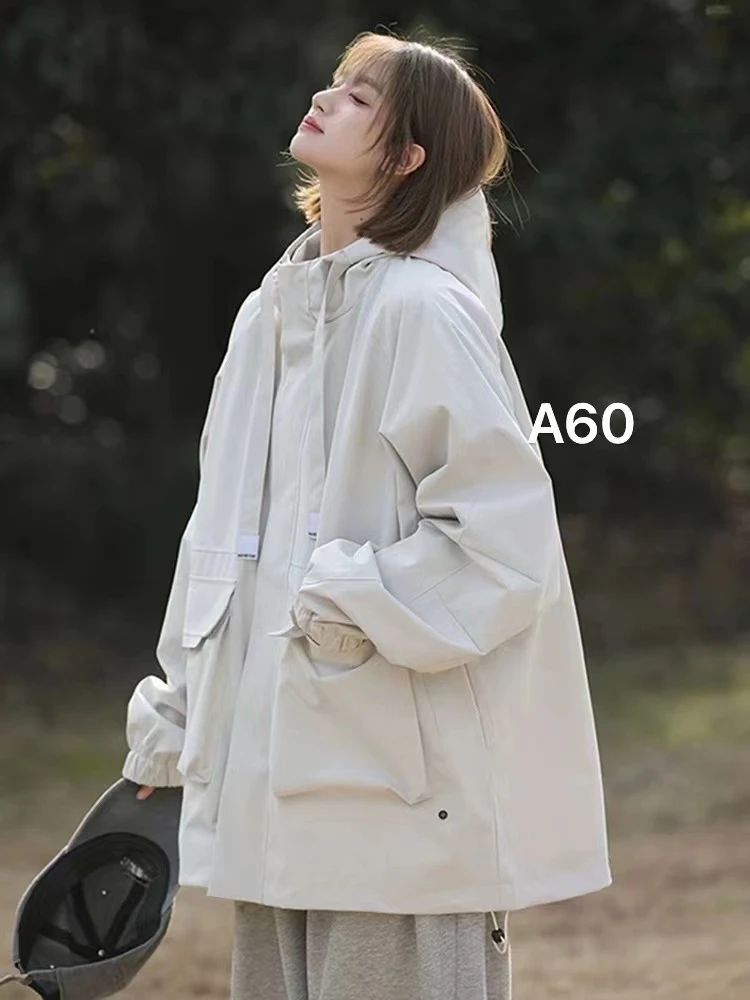 格姐家~新款超好看宽松净版女士大口袋外套A60（衣长69胸围126）