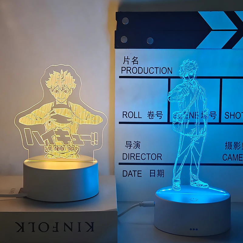 排球少年影山飞雄日向翔阳动漫周边桌面摆件卧室小夜灯送同学礼物