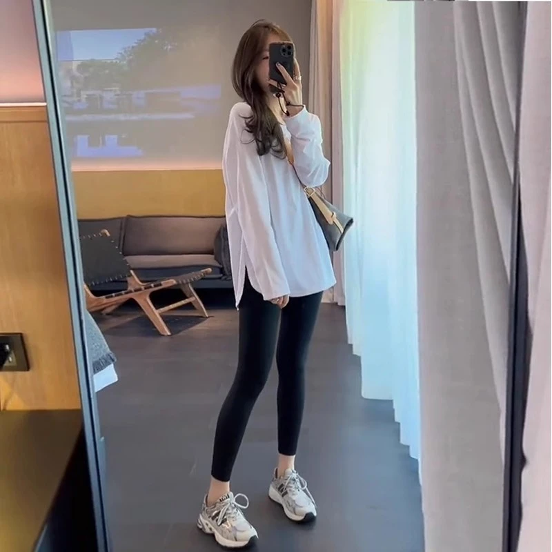 小个子保暖卫衣打底衫女上衣长袖显瘦打底衫女加绒保暖休闲百搭