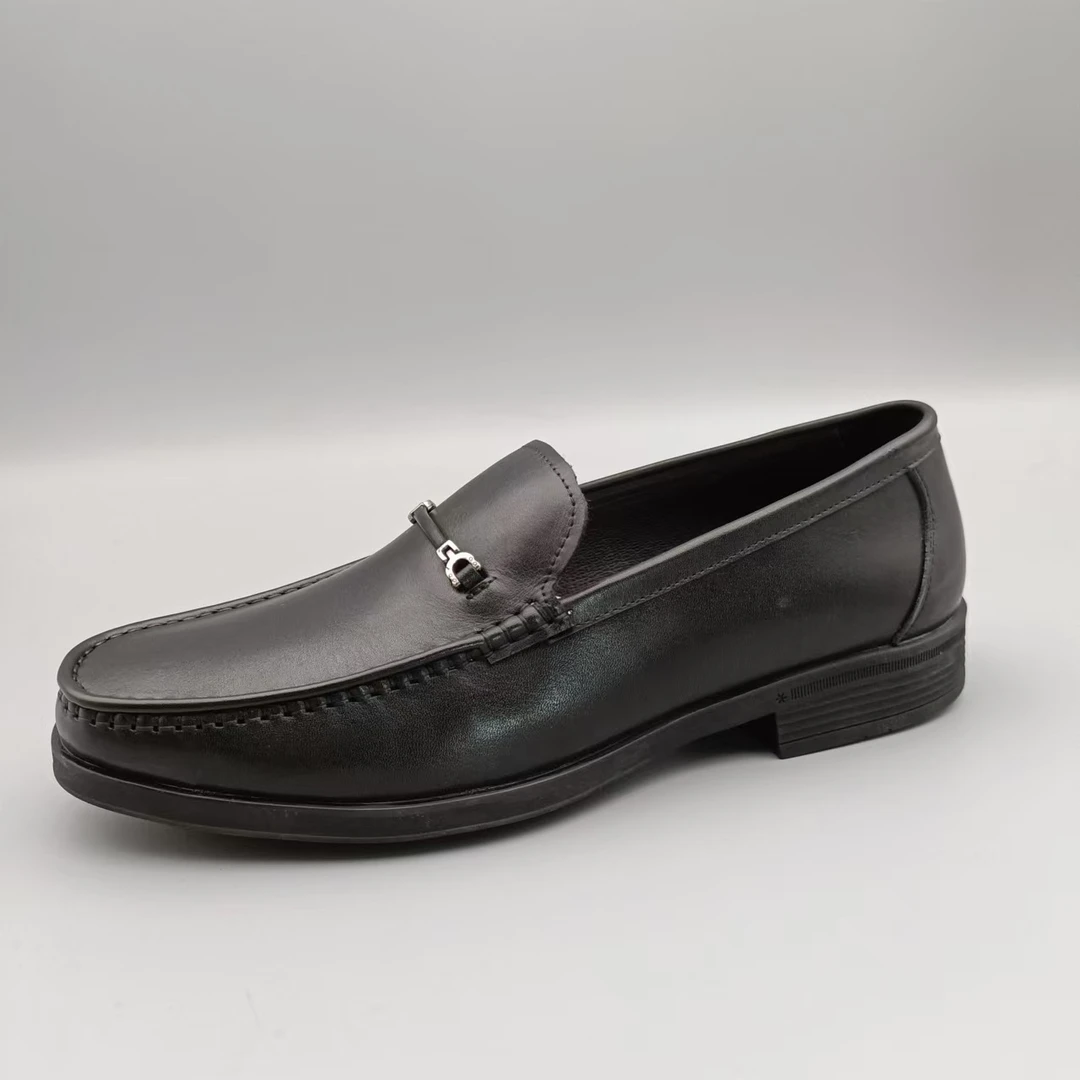 新款轻质厚底系带男士皮鞋休闲鞋C623