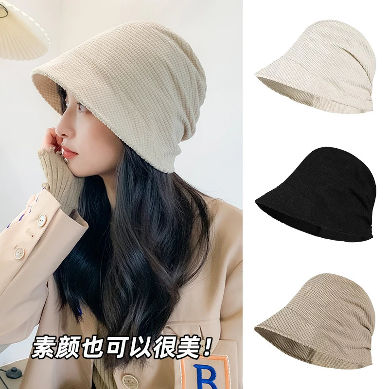 夏季产妇外出帽子产后化疗后女士月子帽大头围显脸小防风渔夫帽女