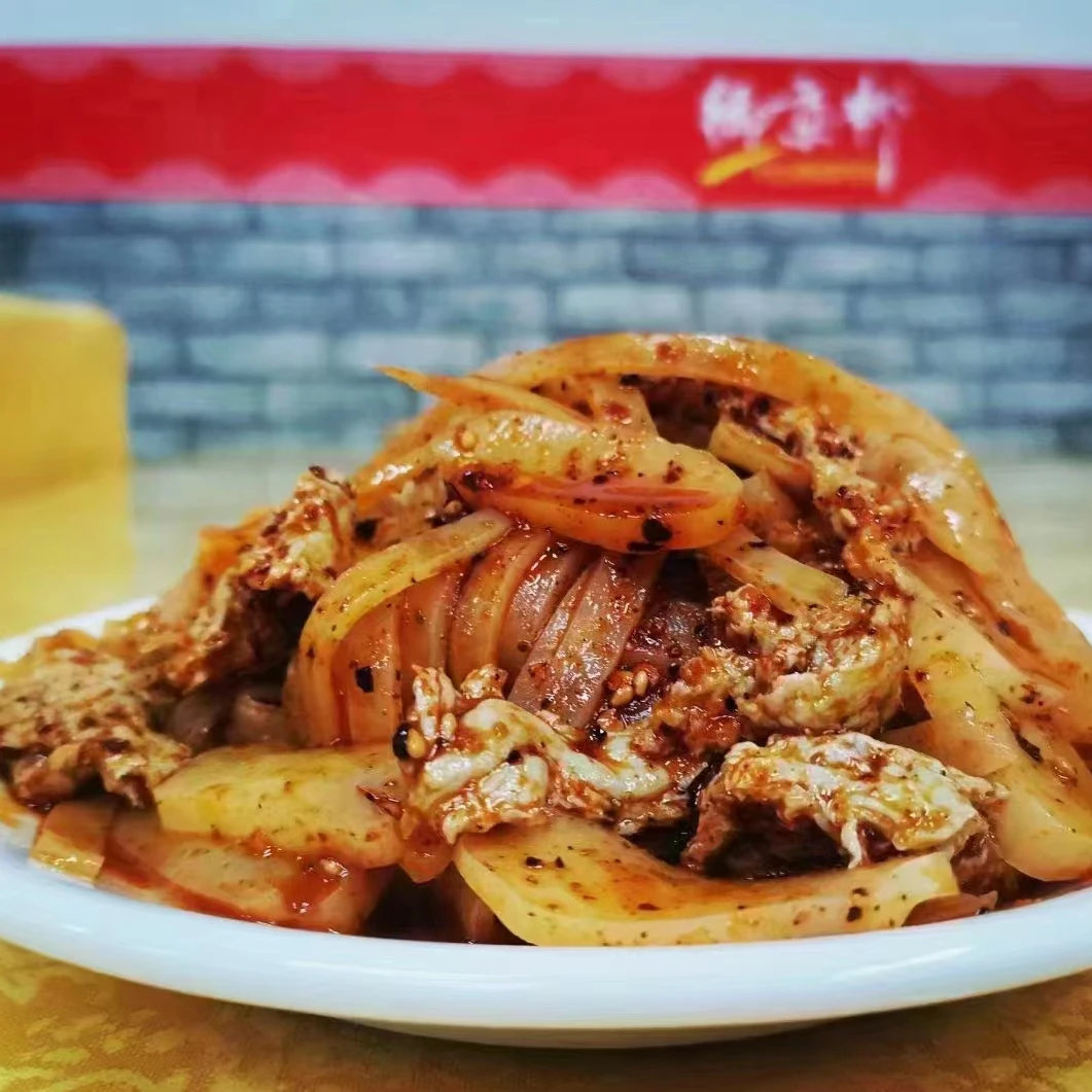 擀面皮8袋普通地区包邮美味口味鲜香发酵酸辣早餐加热食用