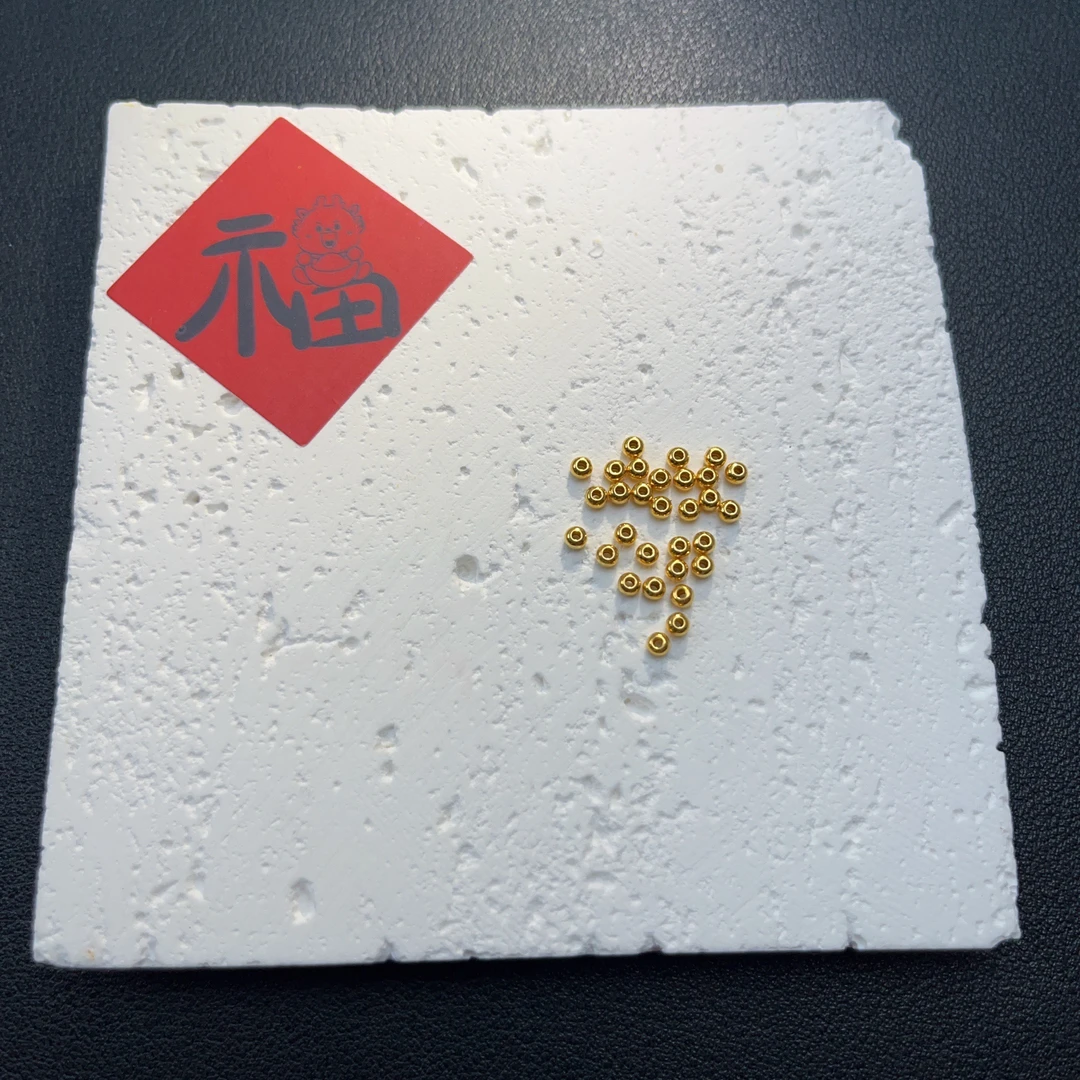 足金 卡2.5算盘珠