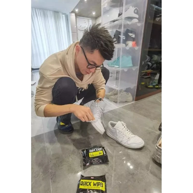震哥推荐 小白鞋清洁湿巾 擦鞋神器纸巾 白帆布球鞋一擦去污
