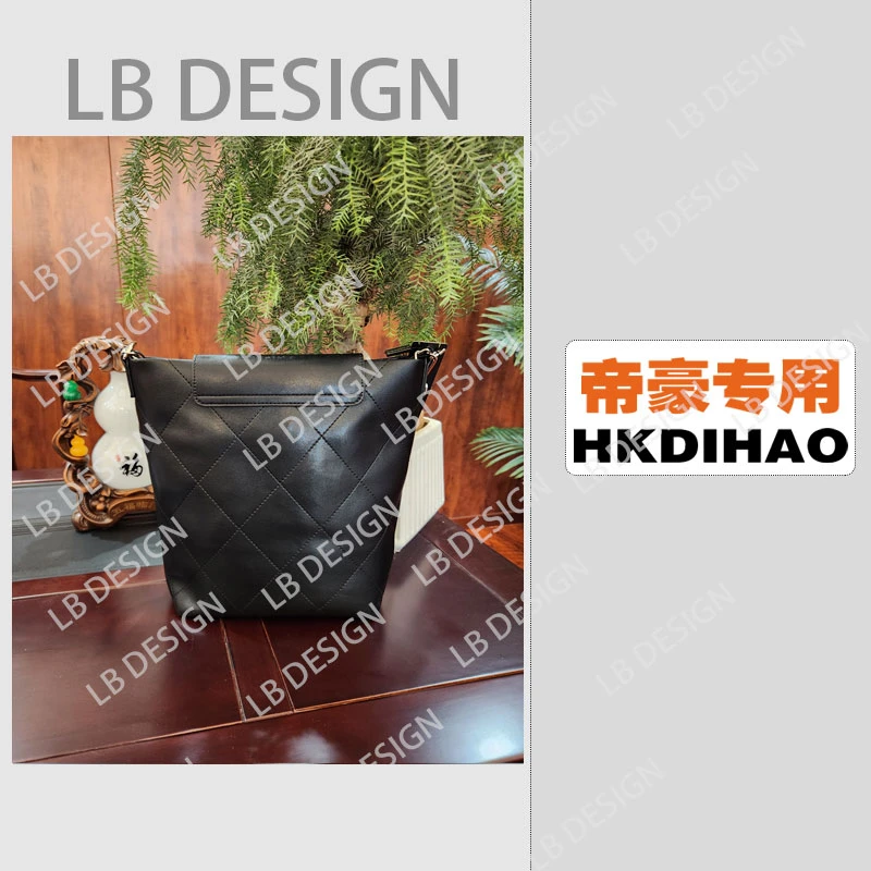LBDESIGN手工打造真皮高端定制女士包【3858黑色】
